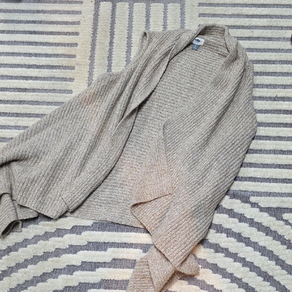 Women's Beige Sweater Vest Old Navy